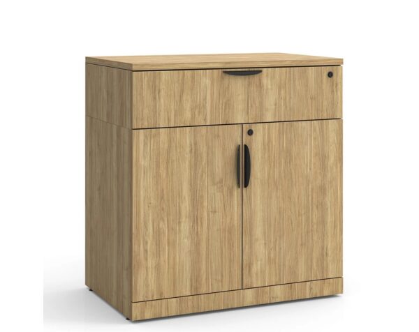38"H Locking Double Door Cabinet with Buffet Drawer -Aspen