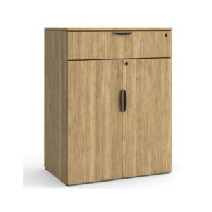 46.5"H Locking Double Door Cabinet with Buffet Drawer - Aspen