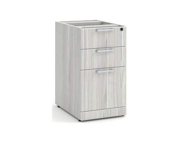 Classic Box/Box/File Pedestal - Silver Birch
