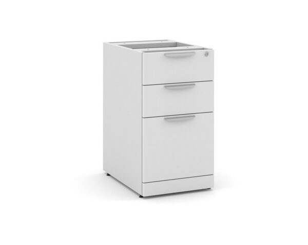 Classic Box/Box/File Pedestal - White