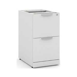 Classic File/File Pedestal - White