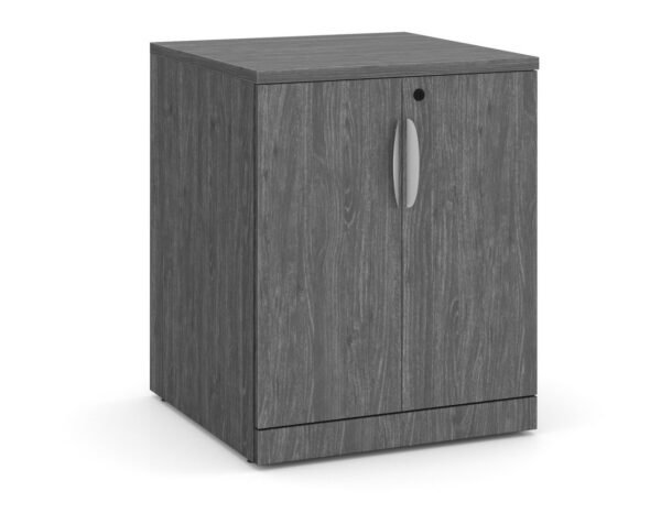 Mobile Locking Double Door Storage Cabinet - Newport Grey
