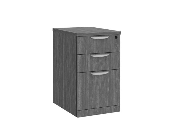 3 Drawer Locking Mobile Pedestal - 26.5" - Newport Grey