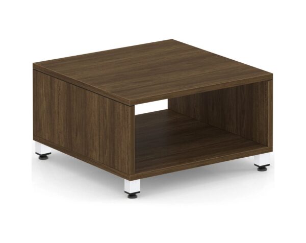 Signature End Table - Modern Walnut - White