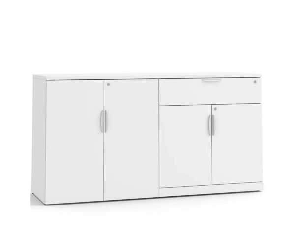 Storage Credenza with Buffet Drawer - White
