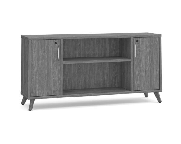 Signature Narrow Storage Credenza - Newport Grey - Newport Grey